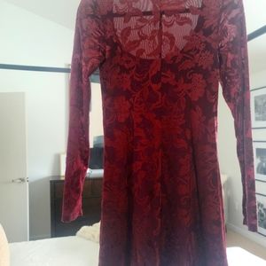 Burgundy Dress from: Free People